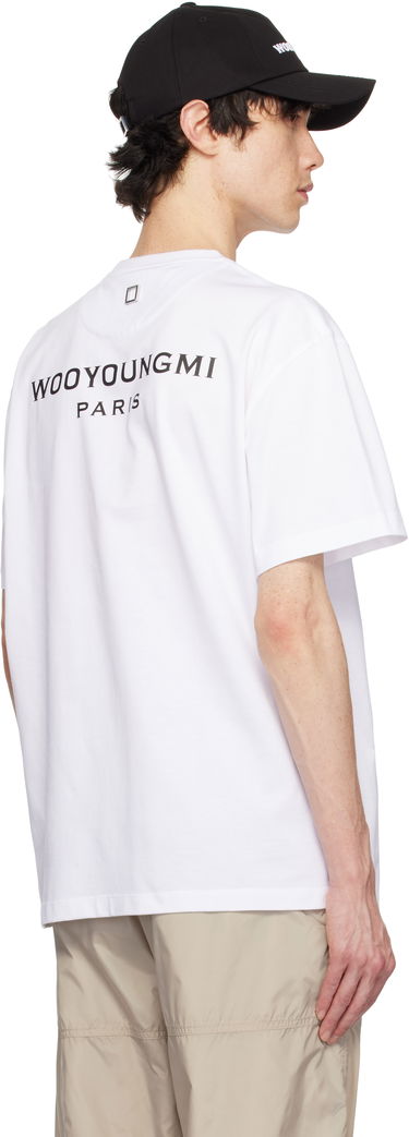 Tričko WOOYOUNGMI WOOYOUNGMI Cotton T-Shirt with Back Logo Biela | W251TS07, 2
