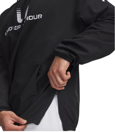 Mikina Under Armour Unstoppable Woven Hoodie Čierna | 6003864-001, 4