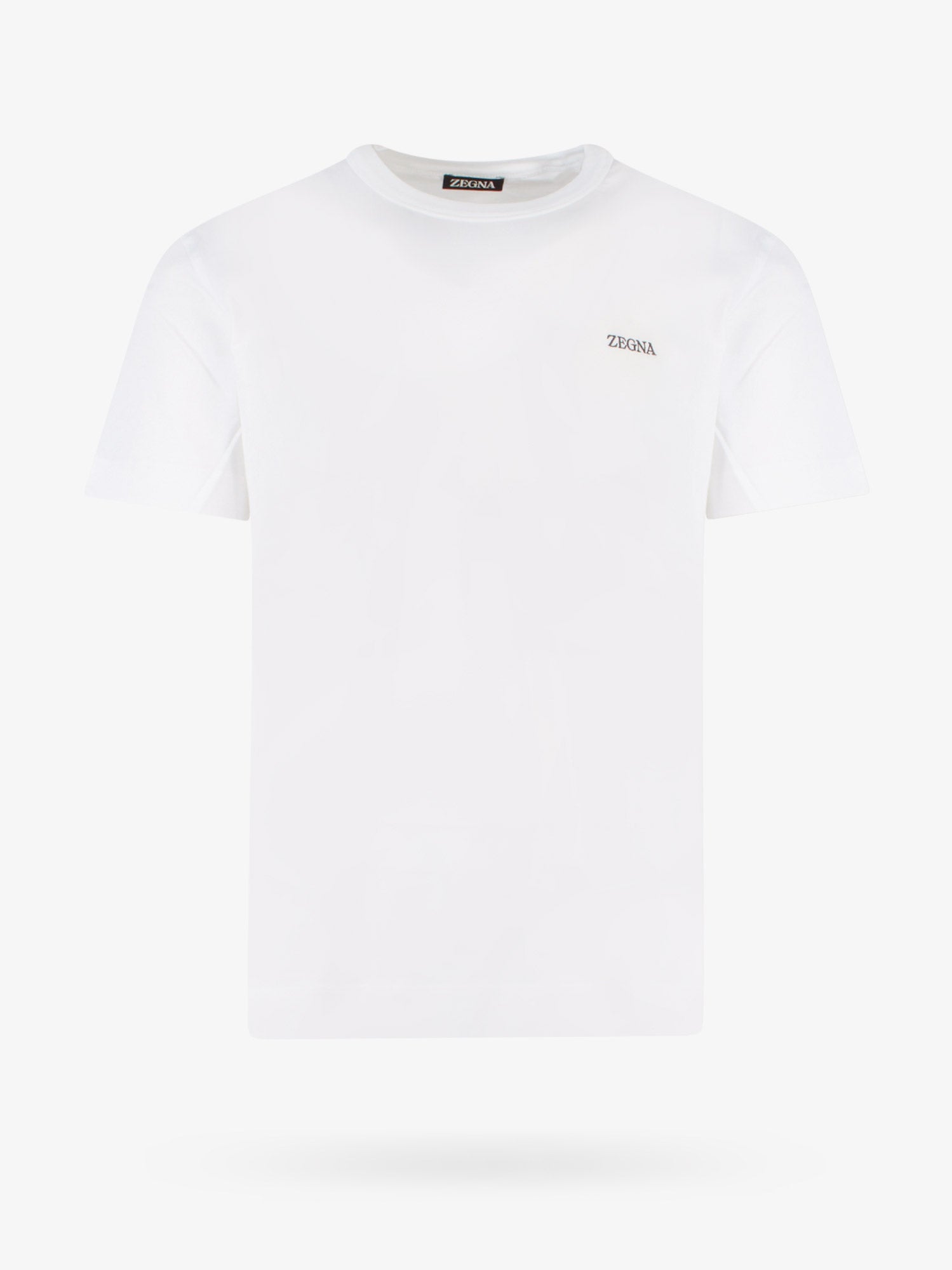 Tričko ZEGNA Men's White Crew Neck T-Shirt Biela | E7360A5B760N00, 0