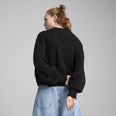 Mikina Puma WARDROBE ESS Oversized Sweatshirt Čierna | 629748_01, 3