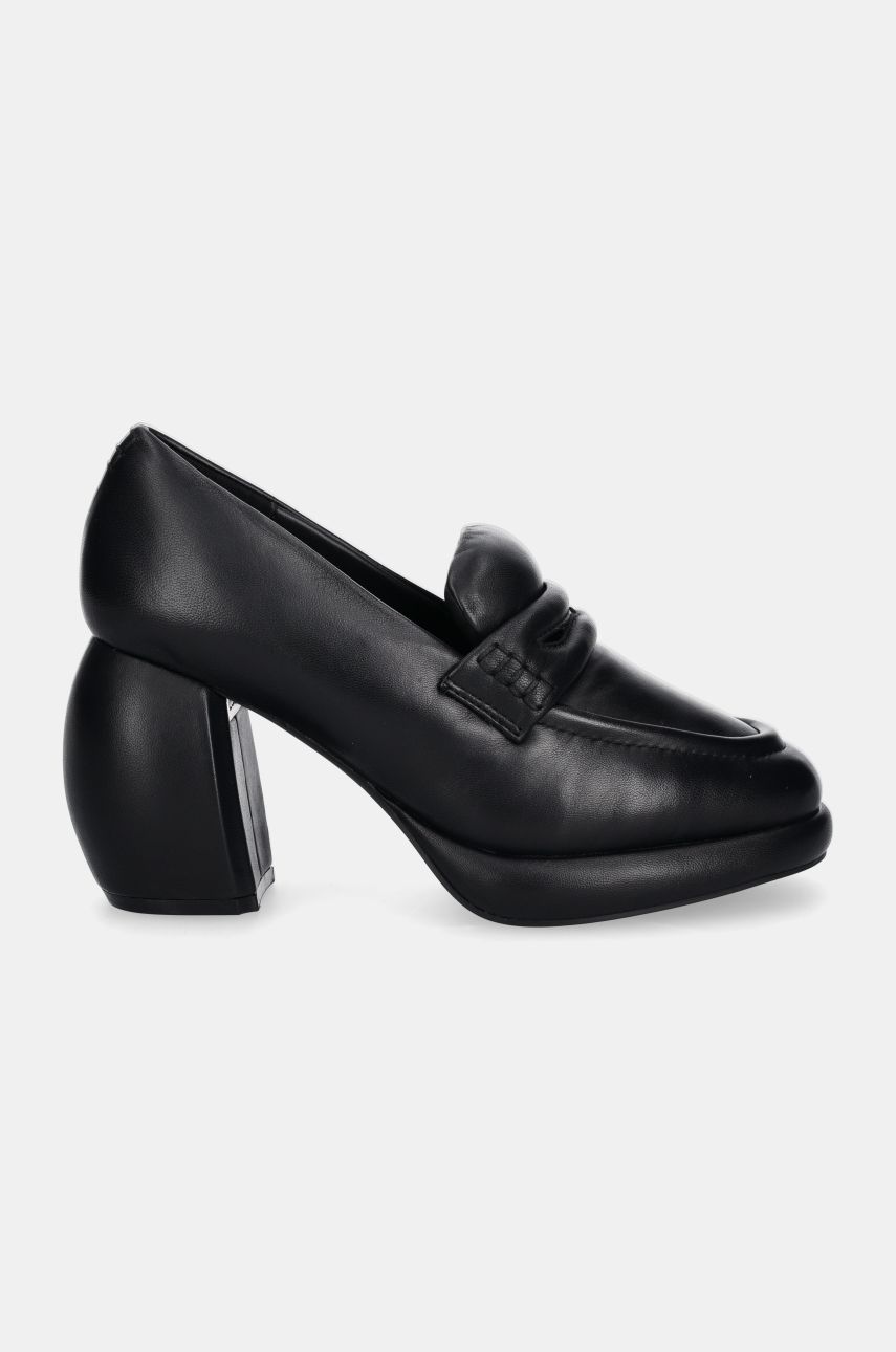 Leather Platform Loafers