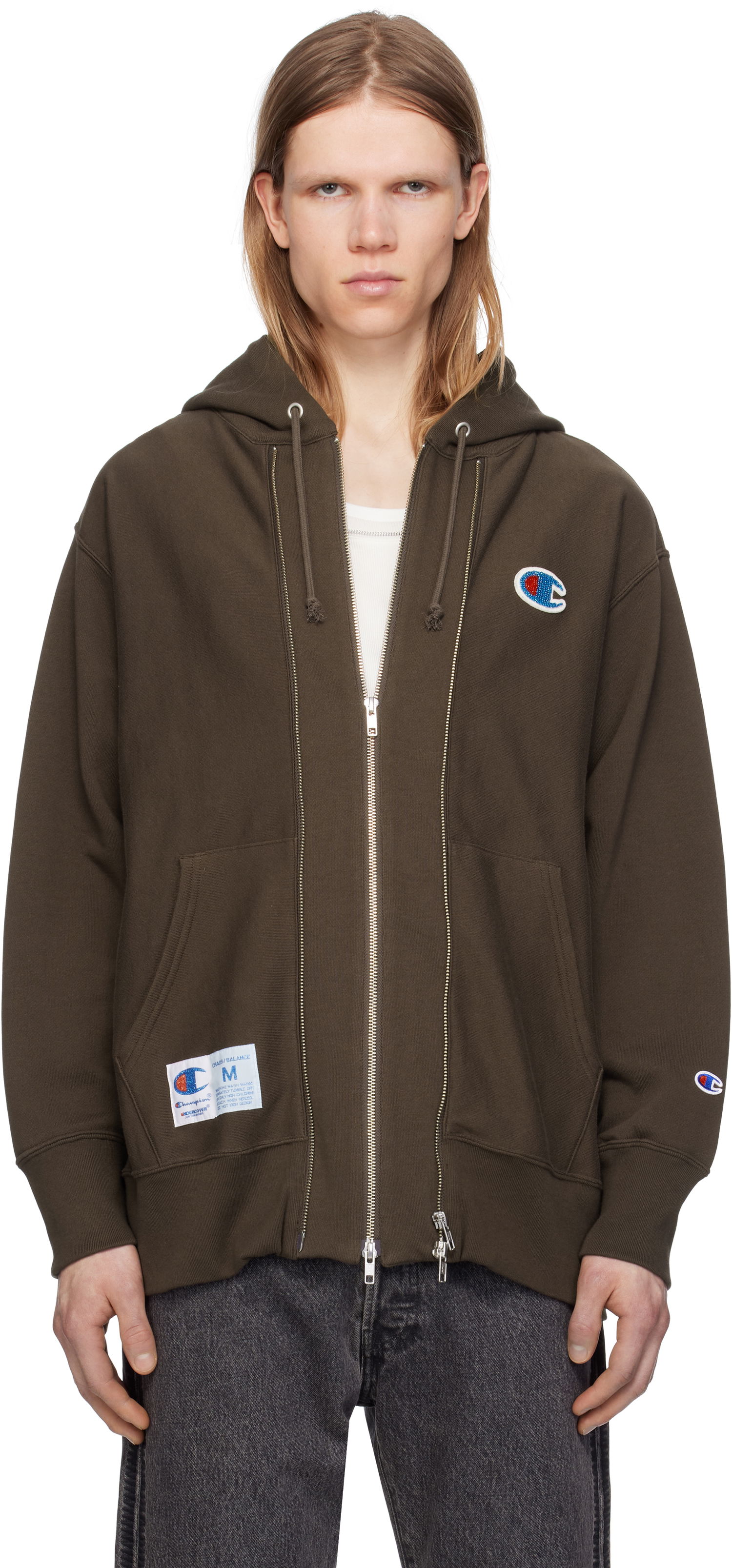 Mikina UNDERCOVER Undercover Champion Edition Zip Hoodie Hnedá | UC1E4811, 0
