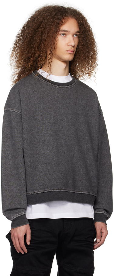 Mikina We11done We11done Faded Crewneck Sweatshirt Šedá | WD-TS0-24-788-U-BK, 1
