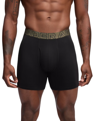 Boxerky Under Armour Under Armour Solid 6in 3-Pack Boxer Shorts Zelené | 1383889-005, 1