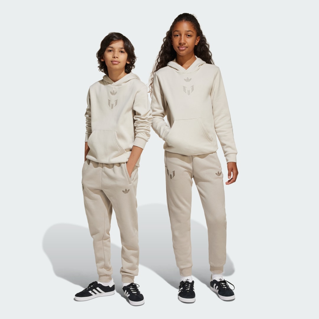 Mikina adidas Performance Messi Kids Fleece Pants Béžová | JD1956, 0