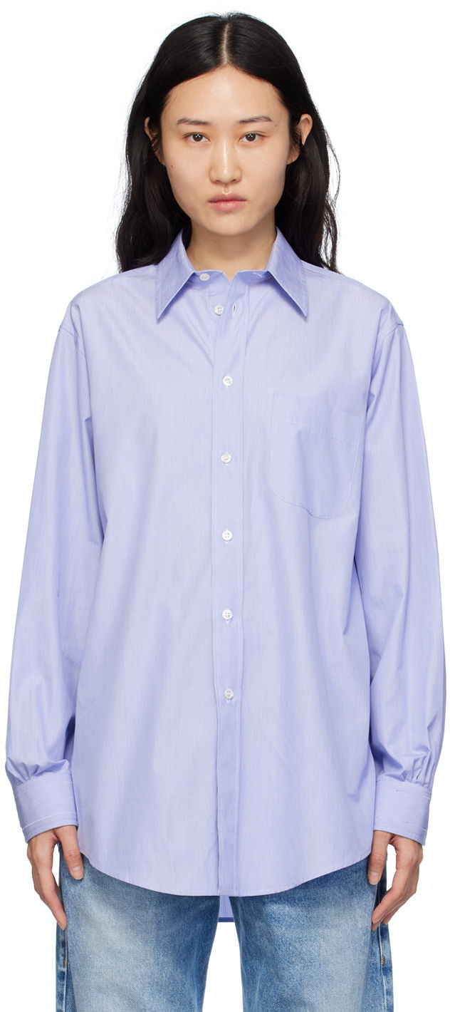 Košeľa Maison Margiela Oversized Shirt Modrá | SI0DL0001 S54942, 0
