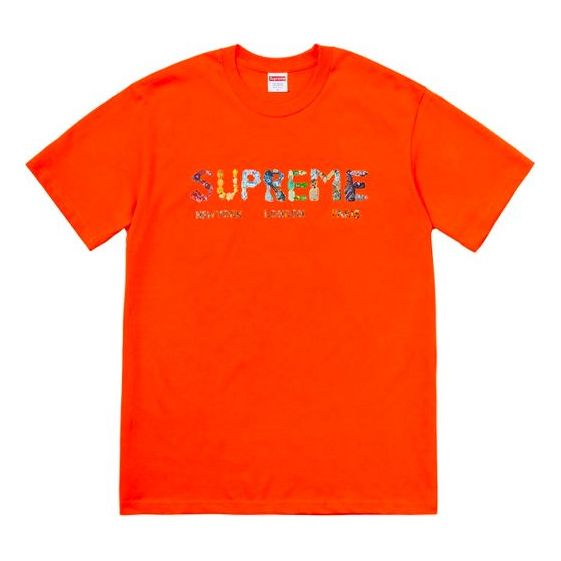 Tričko Supreme Rocks Print T-Shirt Oranžová | SUP-SS18-481, 0
