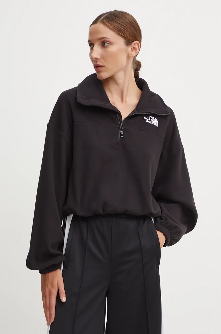 Mikina The North Face Glacier 100 Black Cropped Sweatshirt Čierna | NF0A89J9JK31, 0