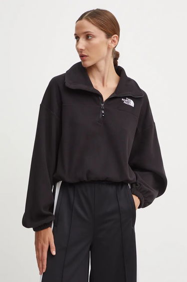 Mikina The North Face Glacier 100 Black Cropped Sweatshirt Čierna | NF0A89J9JK31, 0