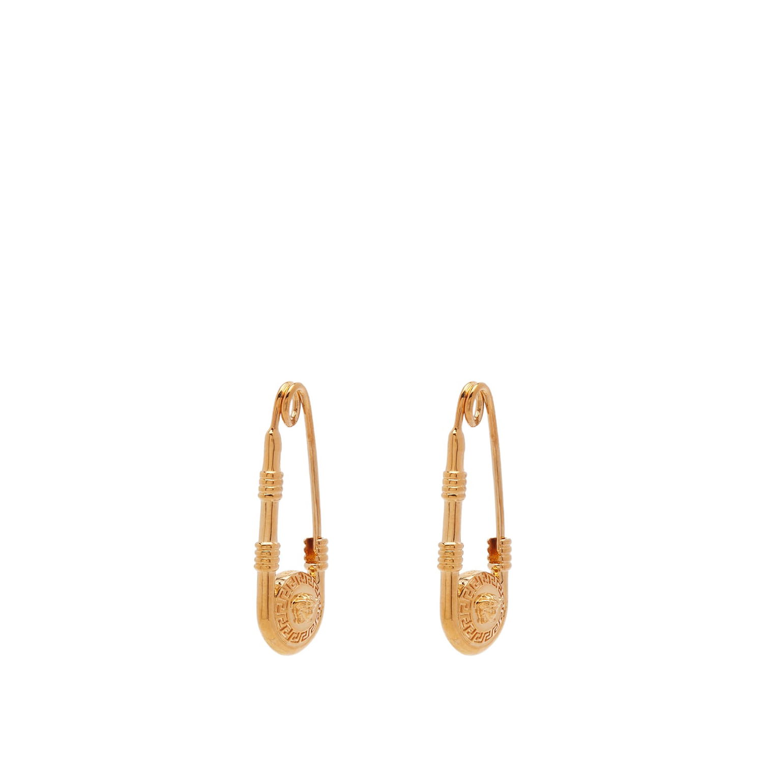 Prsteň Versace Women's Safety Pin Medusa Head Earrings Women's Gold Béžová | 1004827-1A00620-3J000, 0