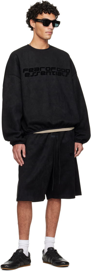 Šortky Fear of God Holiday Faux-Suede Fleece Relaxed Shorts Čierna | 160HO254691F, 3