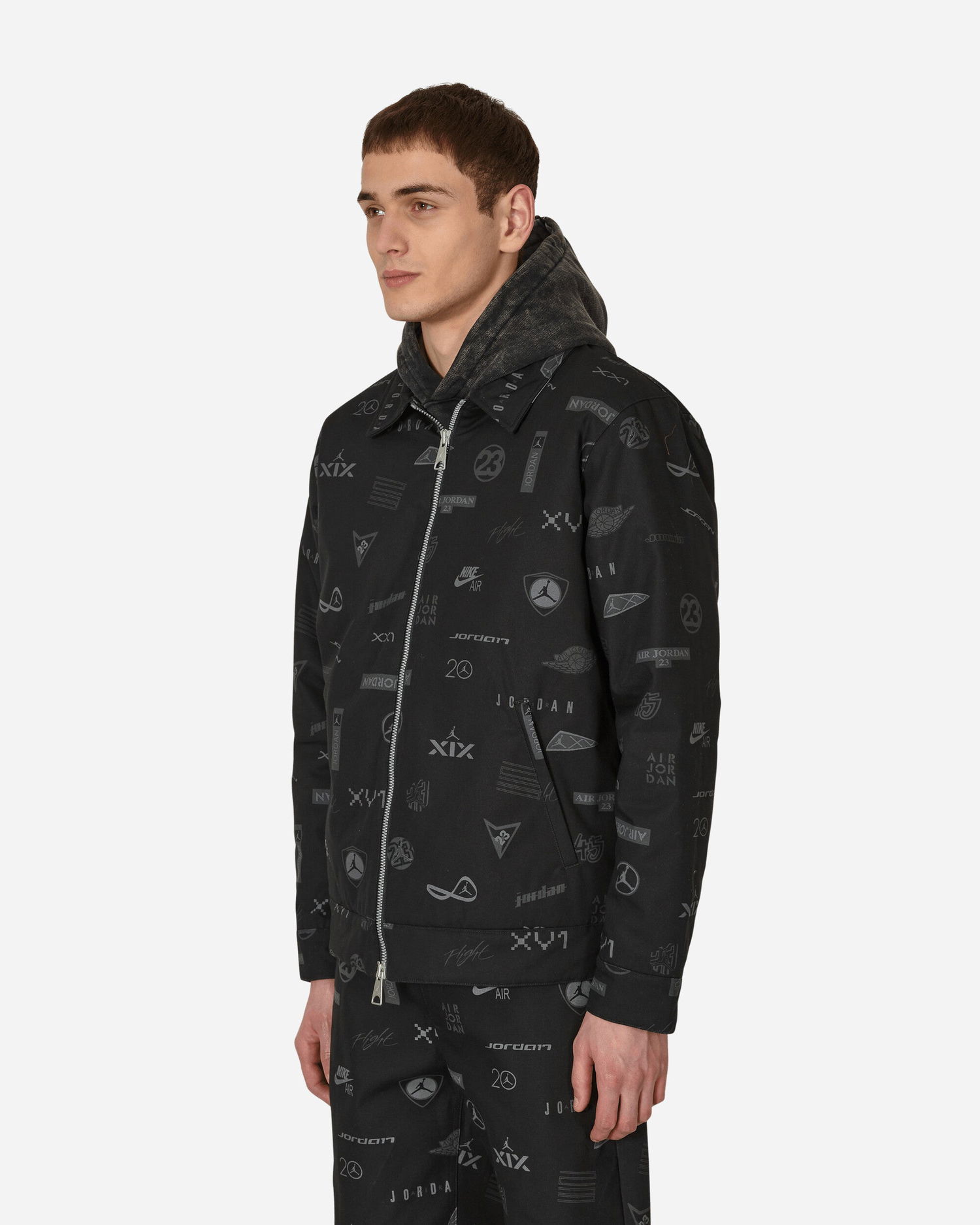 Bunda Jordan Flight Heritage Printed Jacket Čierna | DV7563-010, 1