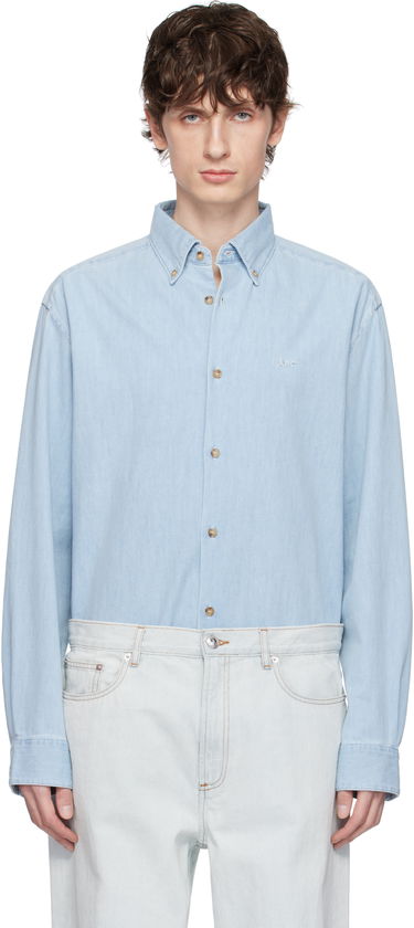 Košeľa A.P.C. A.P.C. Mathias Denim Shirt Modrá | COGXX-H12586, 0