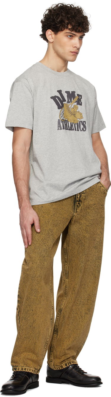 Tričko Dime 'Athletics' Print T-Shirt Šedá | DIMEHO2457GRY, 3