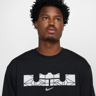 Tričko Nike LeBron Max90 Long-Sleeve Basketball T-Shirt Čierna | HJ3337-010, 4