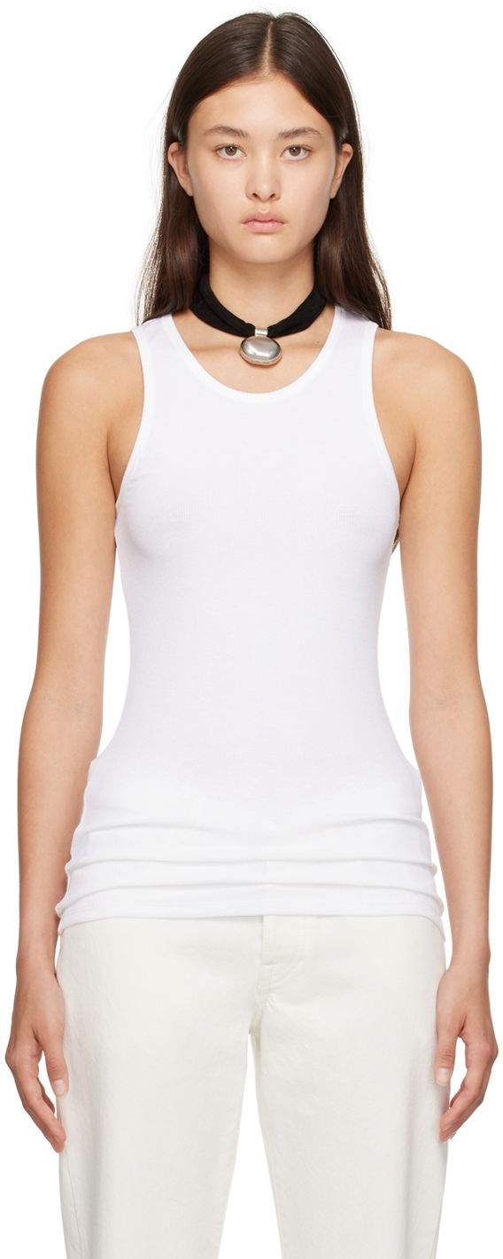 Tielko The Row Sleeveless Fitted Tank Top Biela | 7260-K497, 0