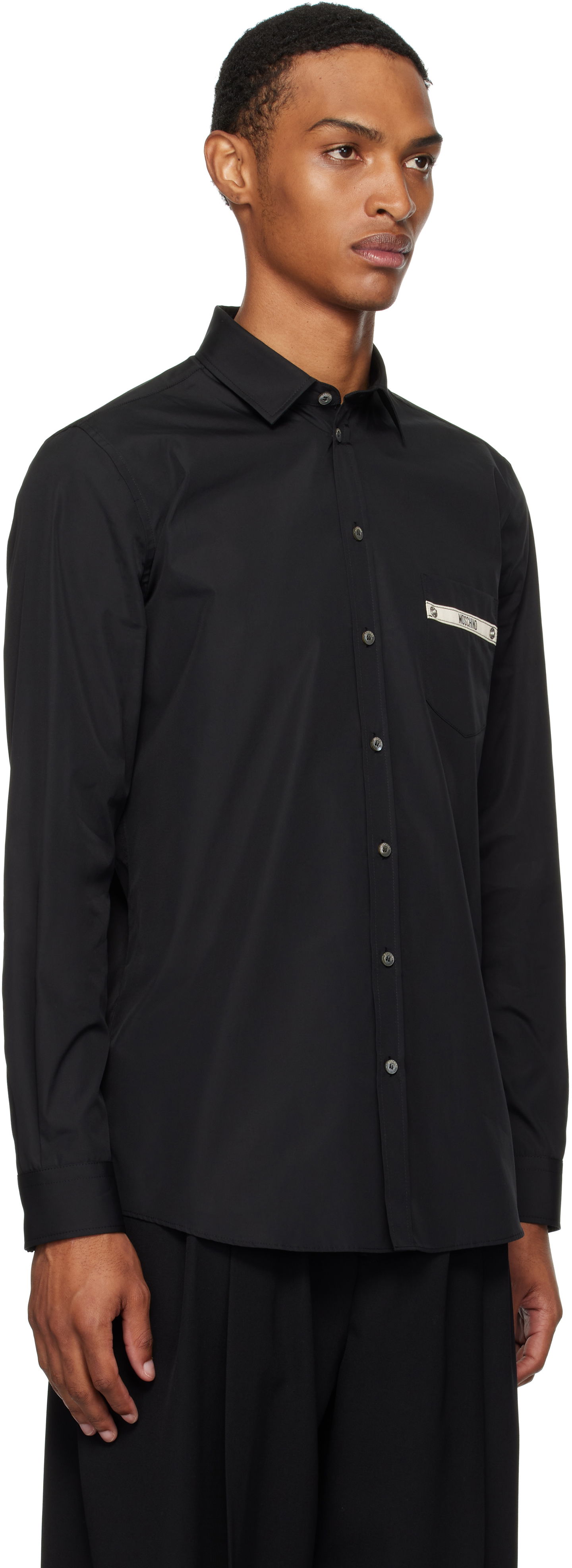Košeľa Moschino Moschino Tape Pocket Shirt Čierna | 252ZZ023652350555, 1