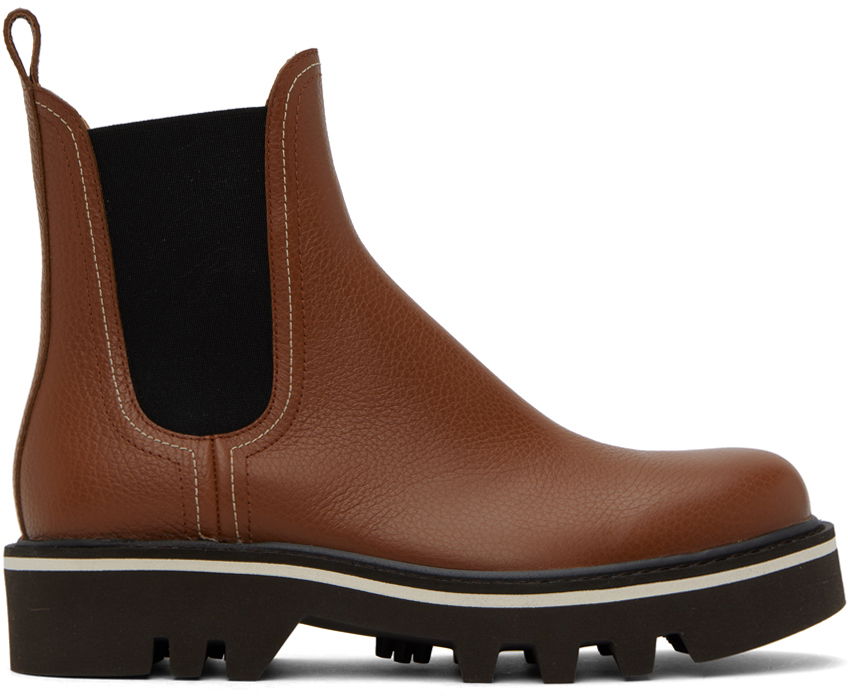 Oblečenie Dries Van Noten Dries Van Noten Lug Sole Chelsea Boots Hnedá | MS232-743-110, 0