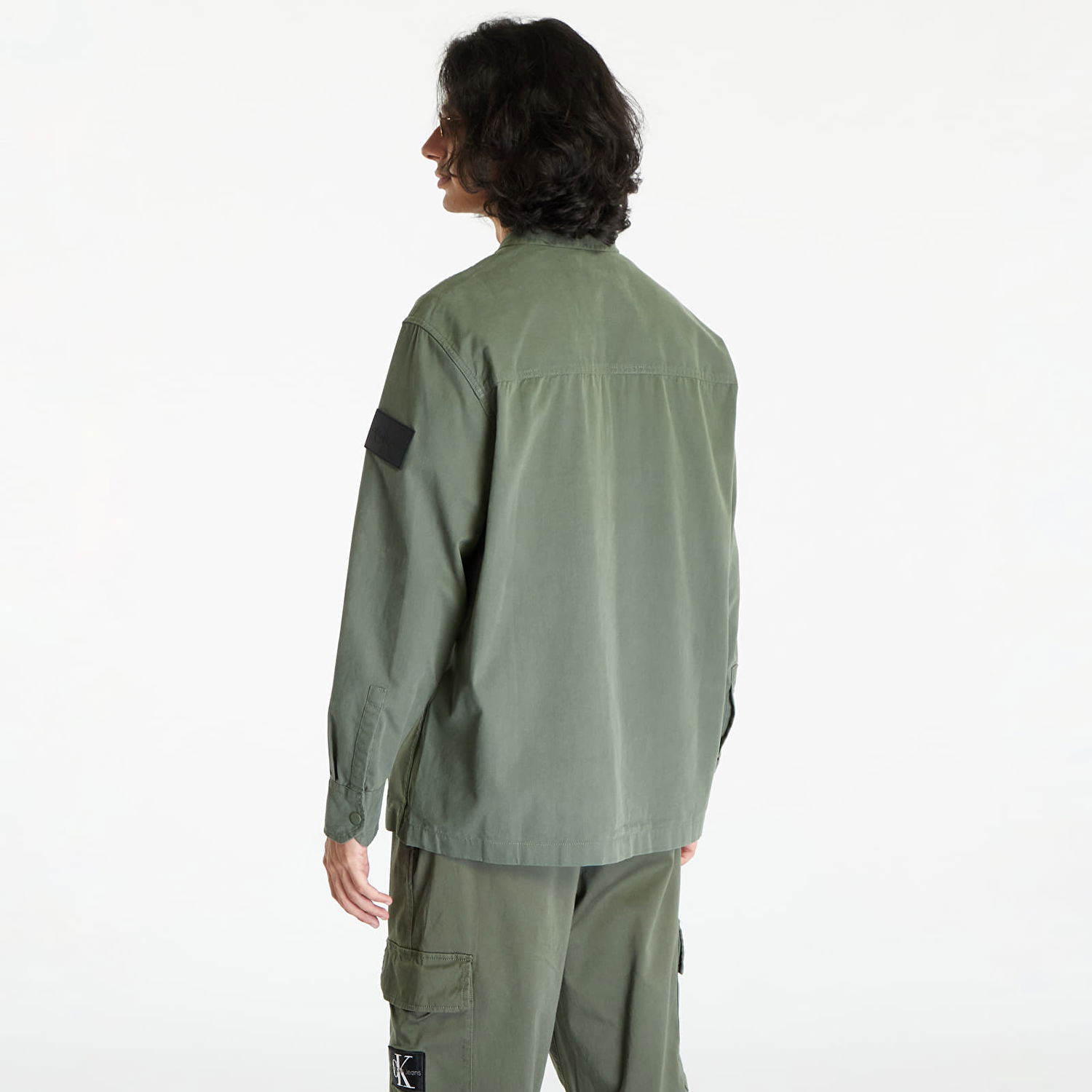 Košeľa CALVIN KLEIN Jeans Topstitch Woven Shirt Green Zelené | J30J323968 LLP, 1