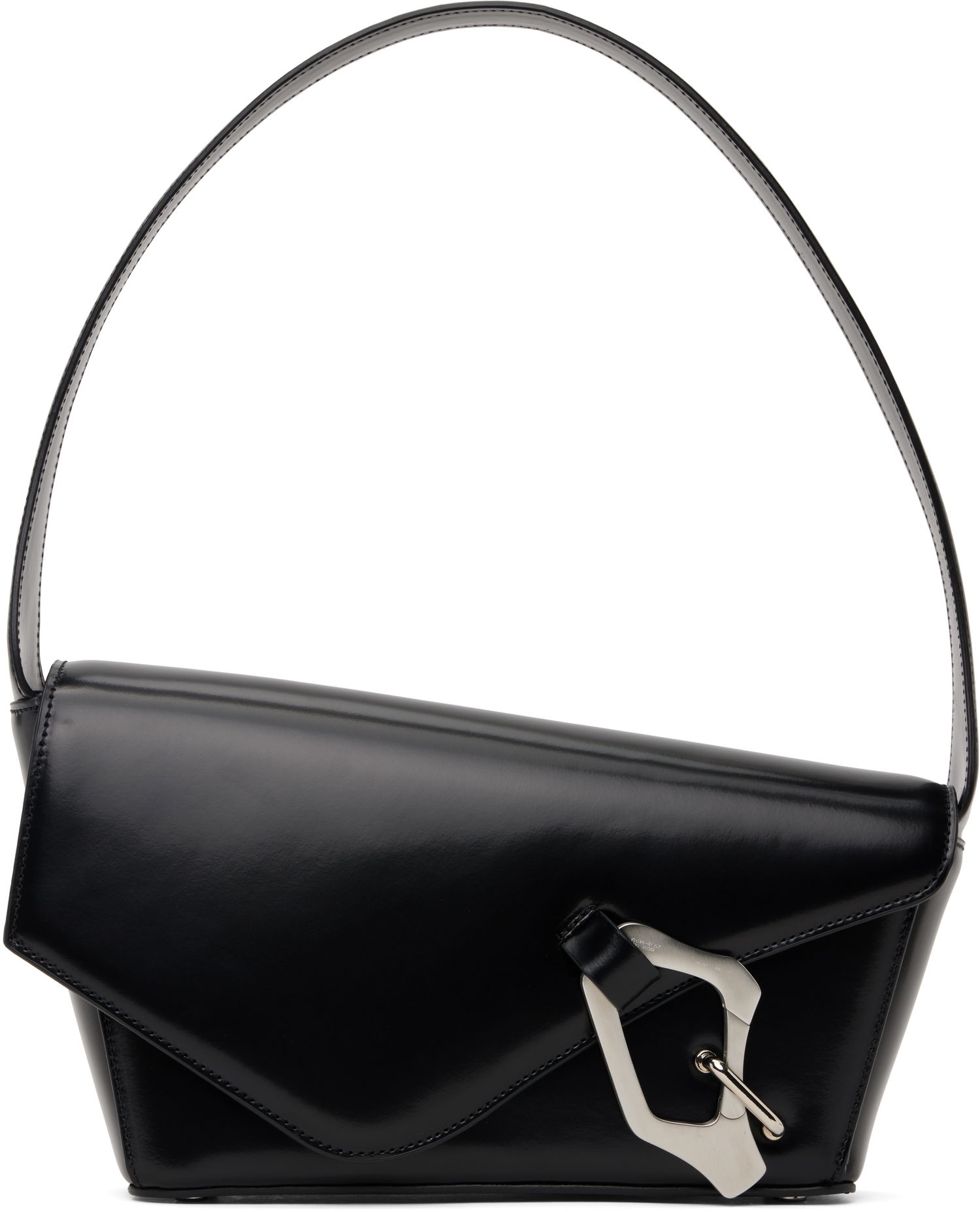 Taška cez rameno HELIOT EMIL Carabiner Leather Shoulder Bag Čierna | AW24_15_073_BLK01, 0