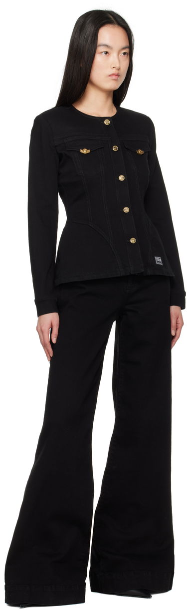 Bunda Versace Versace Jeans Couture Fitted Denim Jacket Čierna | E78HAS457_EDW040L54, 3