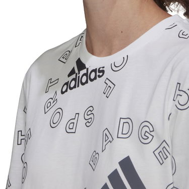 Tričko adidas Performance Allover Print Sports T-shirt Biela | HC9186, 3