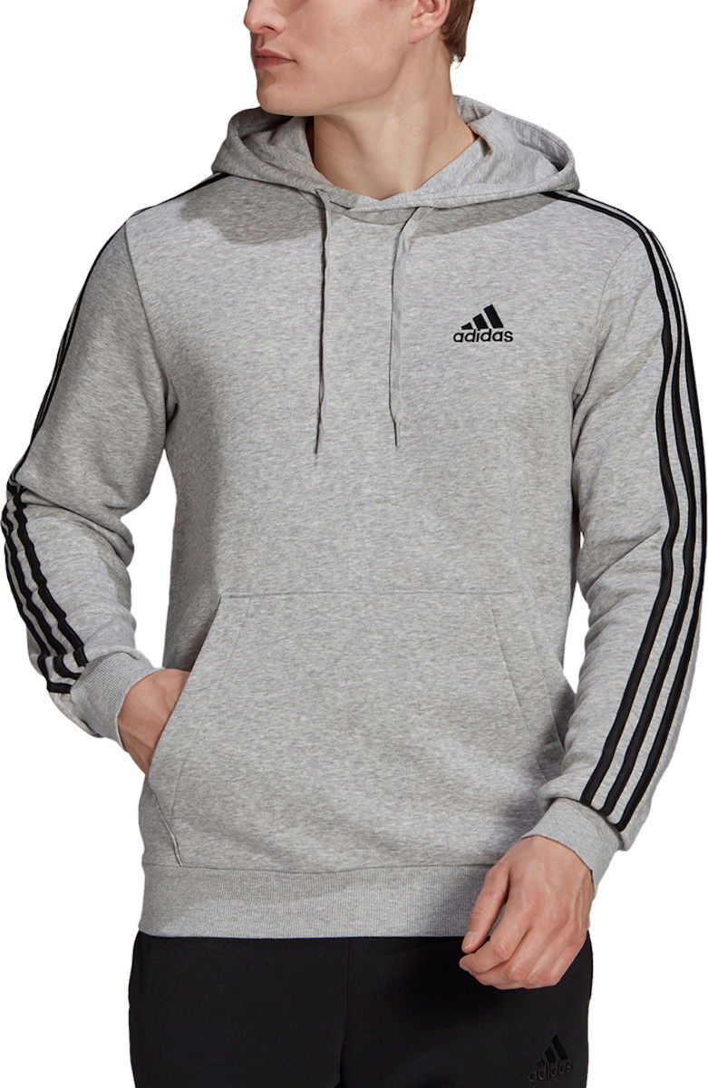 Mikina adidas Originals Essentials 3-Stripes Hoodie Šedá | gk9084, 0