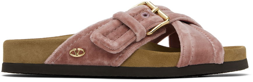 Doplnky Valentino Valentino Garavani Fussfriend Velvet Sandals Ružová | 4W0S0IZ5EYW, 0