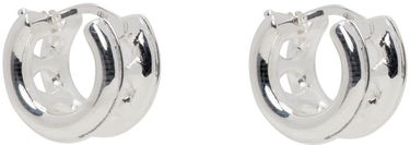 Náušnice Bottega Veneta Watch Hoop Earrings Šedá | 775077V5070, 1