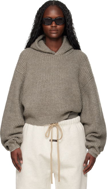 Mikina Fear of God ESSENTIALS Holiday Heavy Waffle 90s Hoodie Šedá | 192HO255012FW, 0