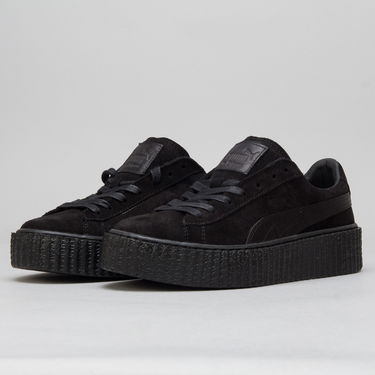 Tenisky a topánky Puma Suede Creepers Satin Rihanna black - black Čierna | 362268 01, 0