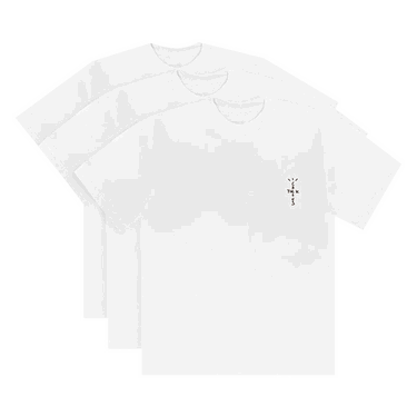 Tričko Cactus Jack by Travis Scott CJ Tee 3-Pack Biela | CFMF 3T11 WHIT, 0