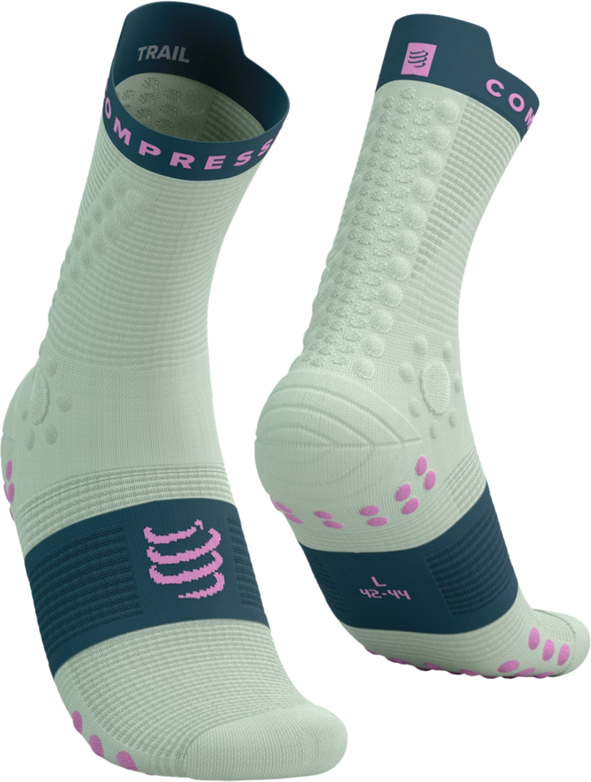 Ponožky Compressport Compressport Pro Racing Socks v4.0 Trail Zelené | xu00048b5142