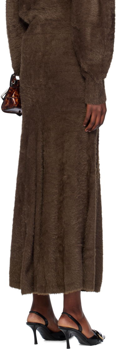 Sukňa Helmut Lang Helmut Lang Grunge Maxi Skirt Hnedá | O06HW701, 2