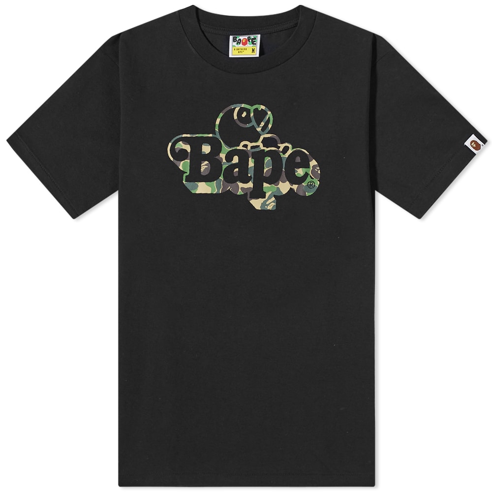 Tričko BAPE Camo Milo On Big Ape Tee Čierna | 002TEI301002M-BKG, 0