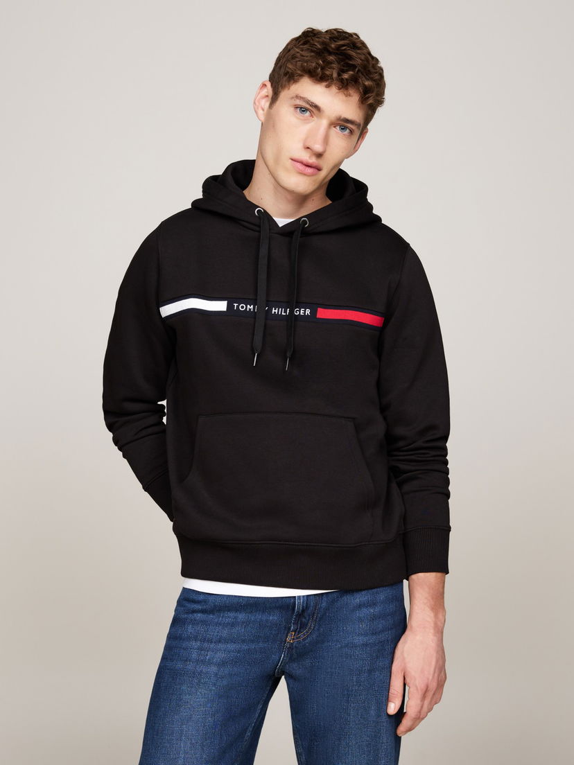 Mikina Tommy Hilfiger Pullover Hoodie Čierna | MW0MW37361BDS