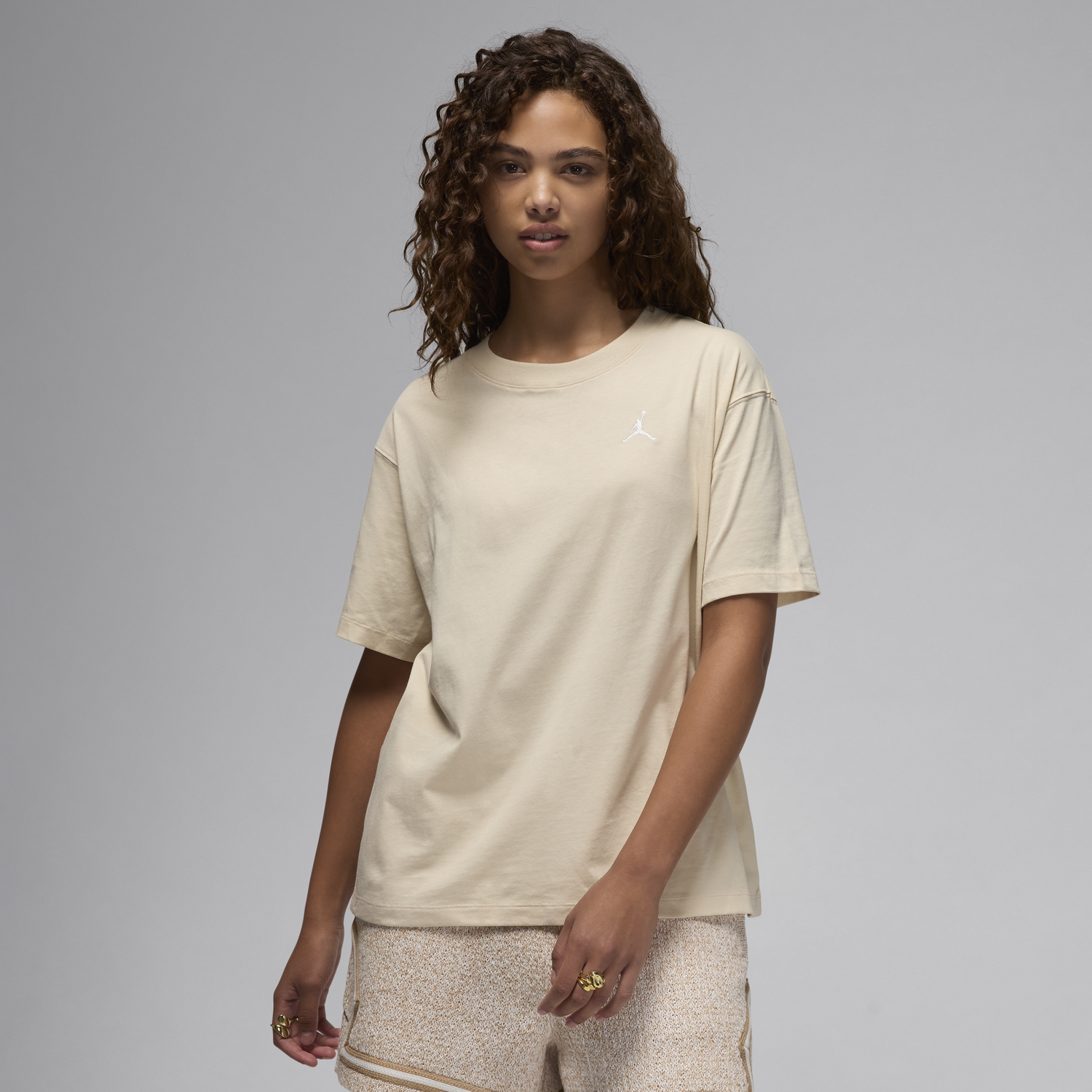 Tričko Jordan Essentials T-Shirt Béžová | FN4500-203, 0