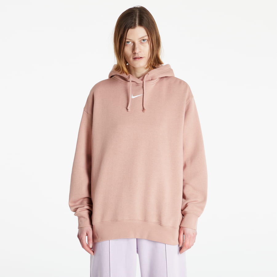 Mikina Nike NSW Essenstial Fleece Oversized Hoodie Ružová | DQ5097-609, 0