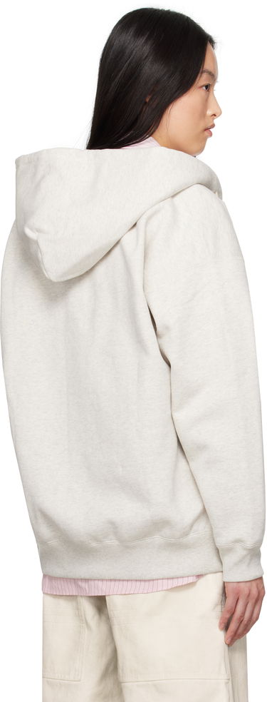 Mikina BAPE A Bathing Ape One Point Oversized Zip Hoodie Šedá | 001ZPK802002L, 2