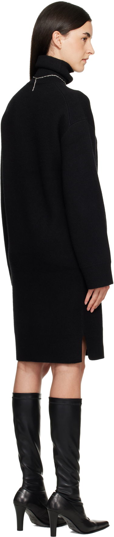 Šaty TOTEME Broad Turtleneck Minidress Čierna | 254-WRD0264-YA0126, 2