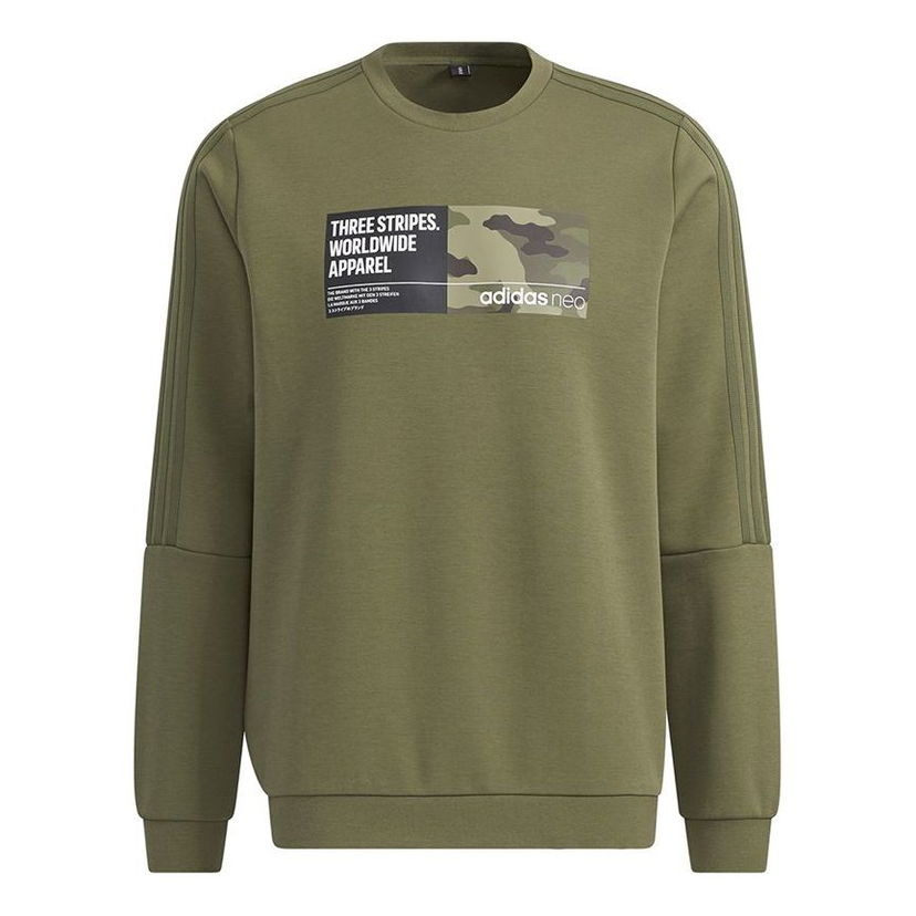 Sveter adidas Originals Neo Graphic Crew Sweatshirt Zelené | H45170