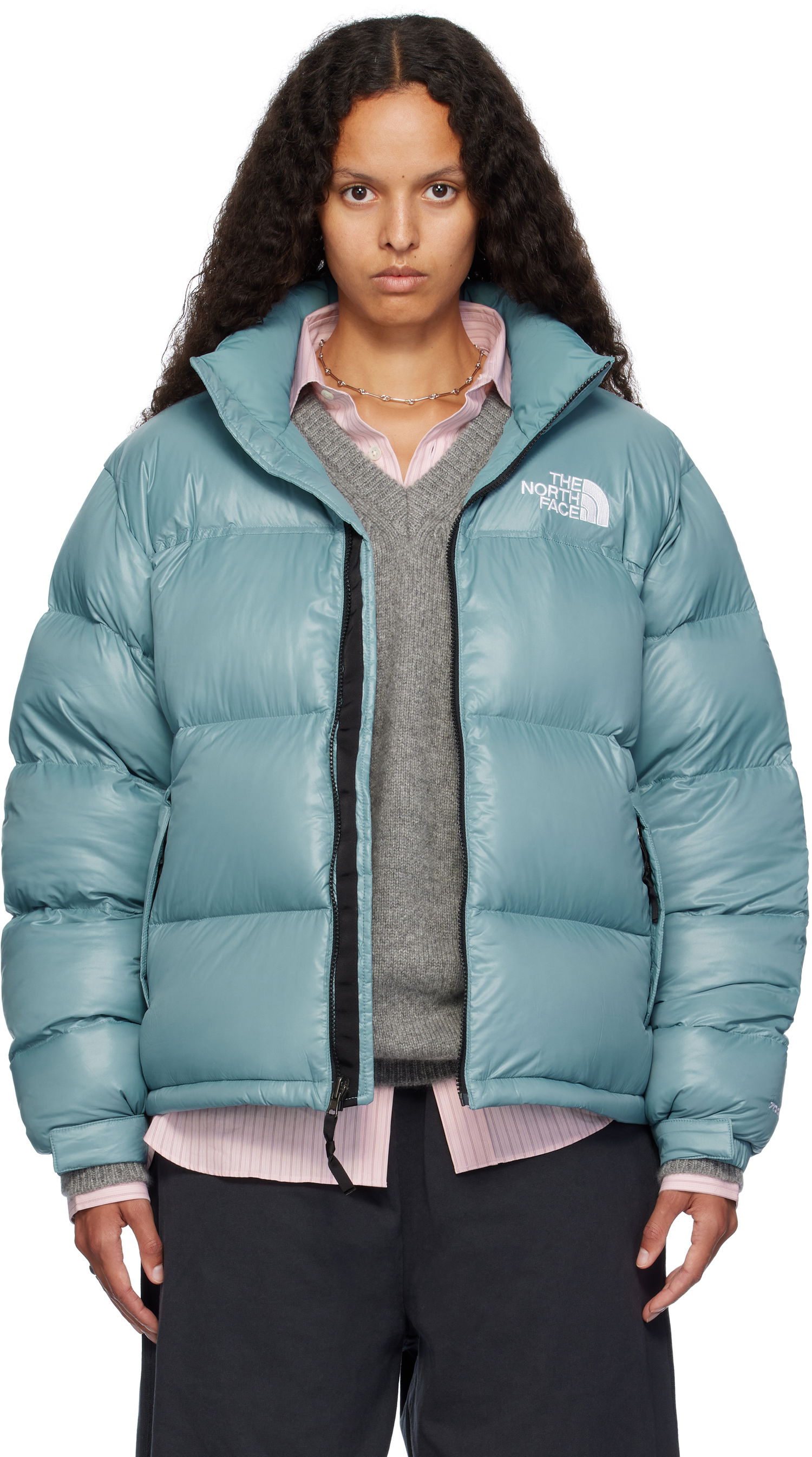 Prešívaná bunda The North Face Exclusive Shine Down Jacket Modrá | NF0A3C8D39F, 0