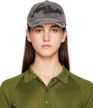 Šiltovka Acne Studios Acne Studios Logo Cap Šedá | C40406-, 0