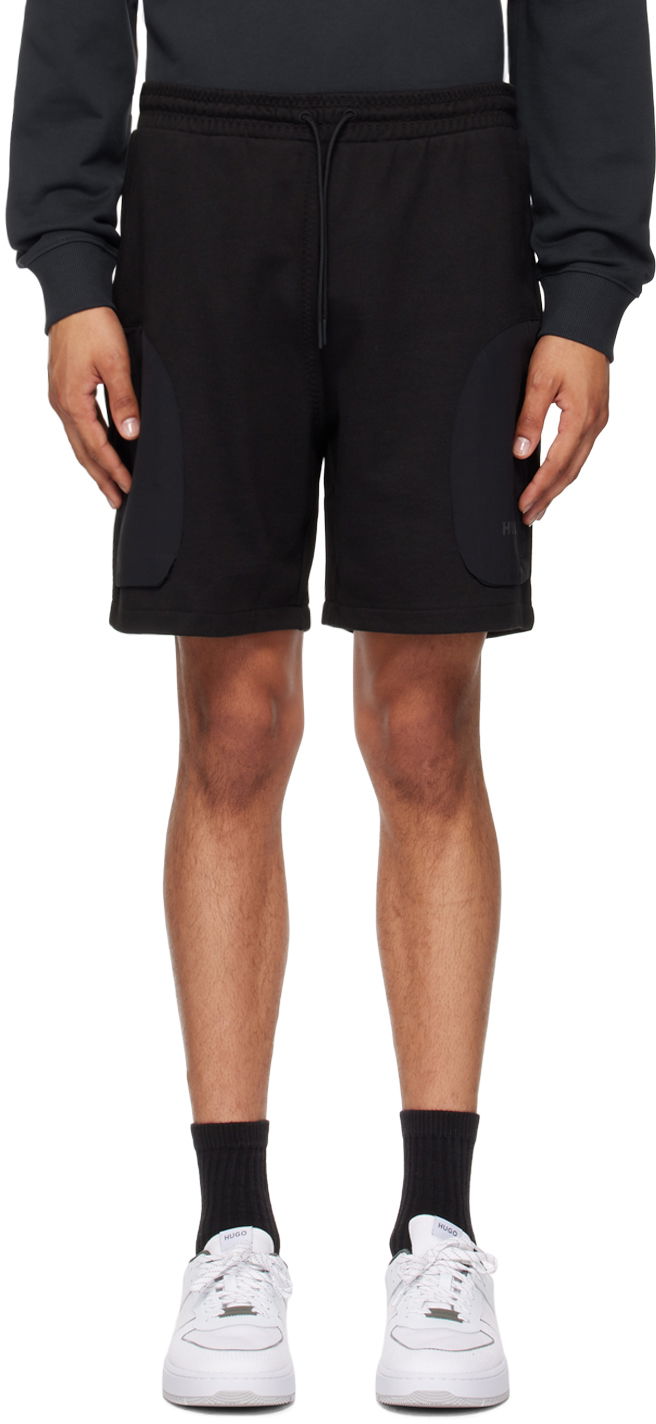 Šortky BOSS Hugo Black Drawstring Shorts Čierna | 50516684, 0
