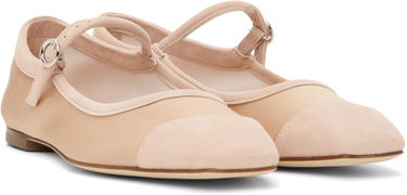 Doplnky Aeyde Aeyde Uma Satin Toe-Cap Ballerina Flats Ružová | A11-FL-RKLS08FL169-SS25-960-067, 3