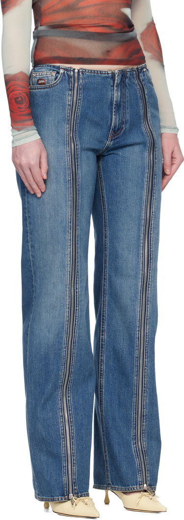 Džínsy Jean Paul Gaultier Jean Paul Gaultier Zipped Seam Flare Jeans Modrá | 25/04-W-TR031-D025-57, 4