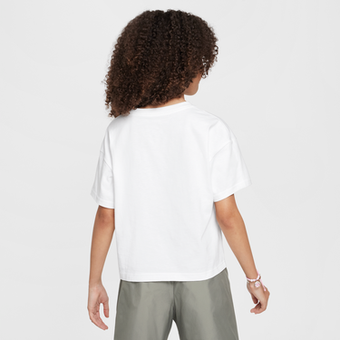Crop Top Nike Nike Sportswear Power Of The Girl T-Shirt Biela | HM6305-100, 3