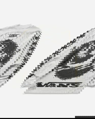 Tričko Vans Act of Disagreement Hazard Checkered Barbed Wire SIXIR Chaos Times Longsleeve T-Shirt Biela | VN000RPWWHT1, 2