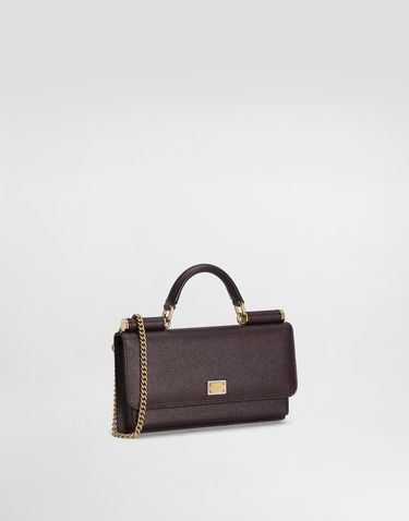 Kabelka Dolce & Gabbana Dolce & Gabbana Mini Dauphine Leather Clutch Vínová | BI3280A10018M073, 2