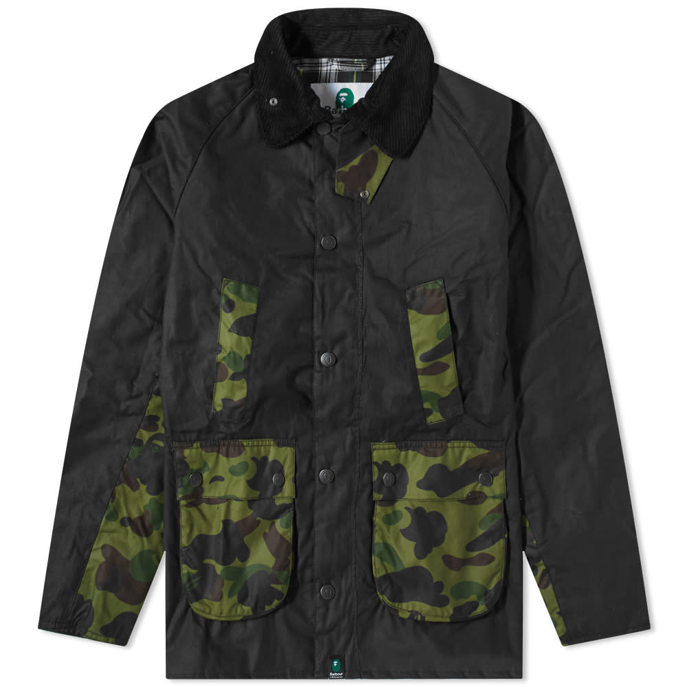 Bunda Barbour x A Bathing Ape Camo Bedale Wax Jacket Rôznofarebný | MWX1829OL31, 0